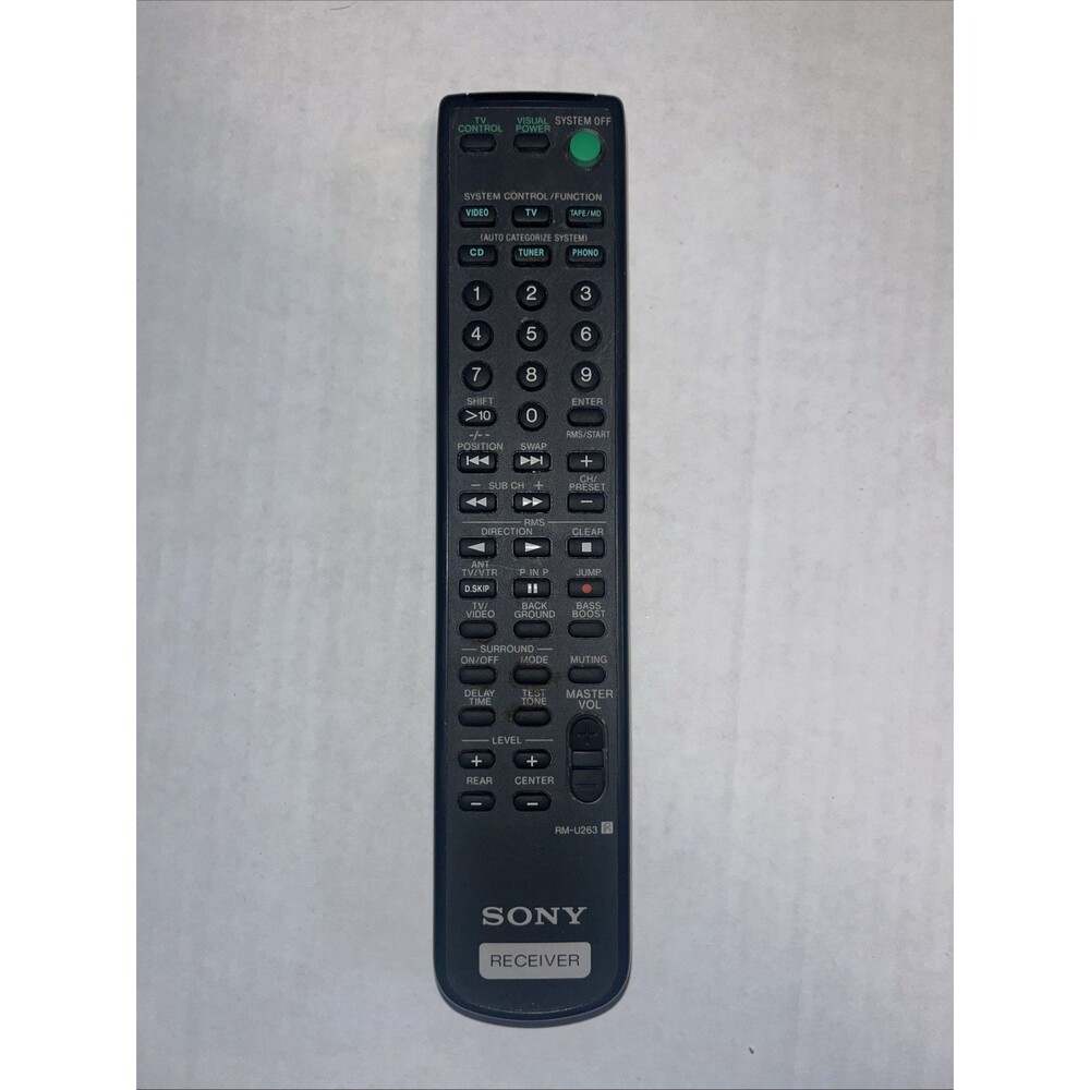 Sony RM-U263 A/V Receiver Remote Control STR-D300 D310 D310SS D350 D400 D450
